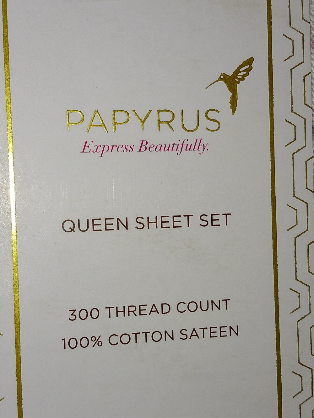 ✨️SEALED✨️ Papyrus Blush Floral Cotton Sateen Queen Sheet Set - Picture 4 of 13